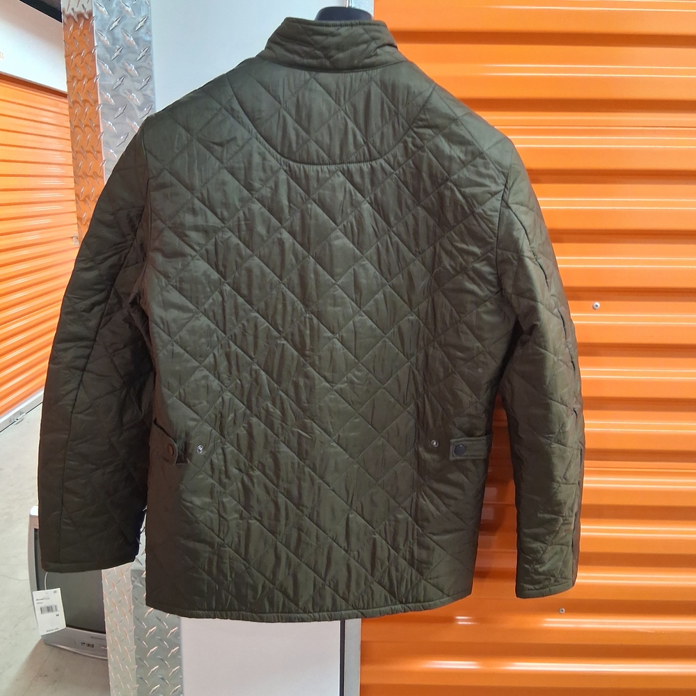 Barbour Men's Lightweight Quilted Jacket in Dark Green - Picture 2 of 6